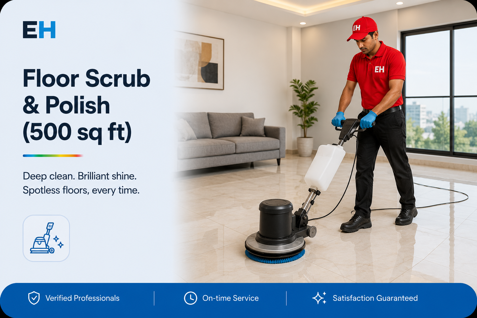 Floor Scrub and Polish